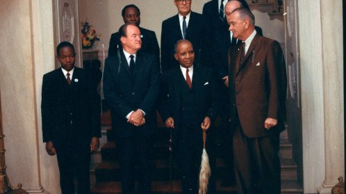 LBJ and President Banda